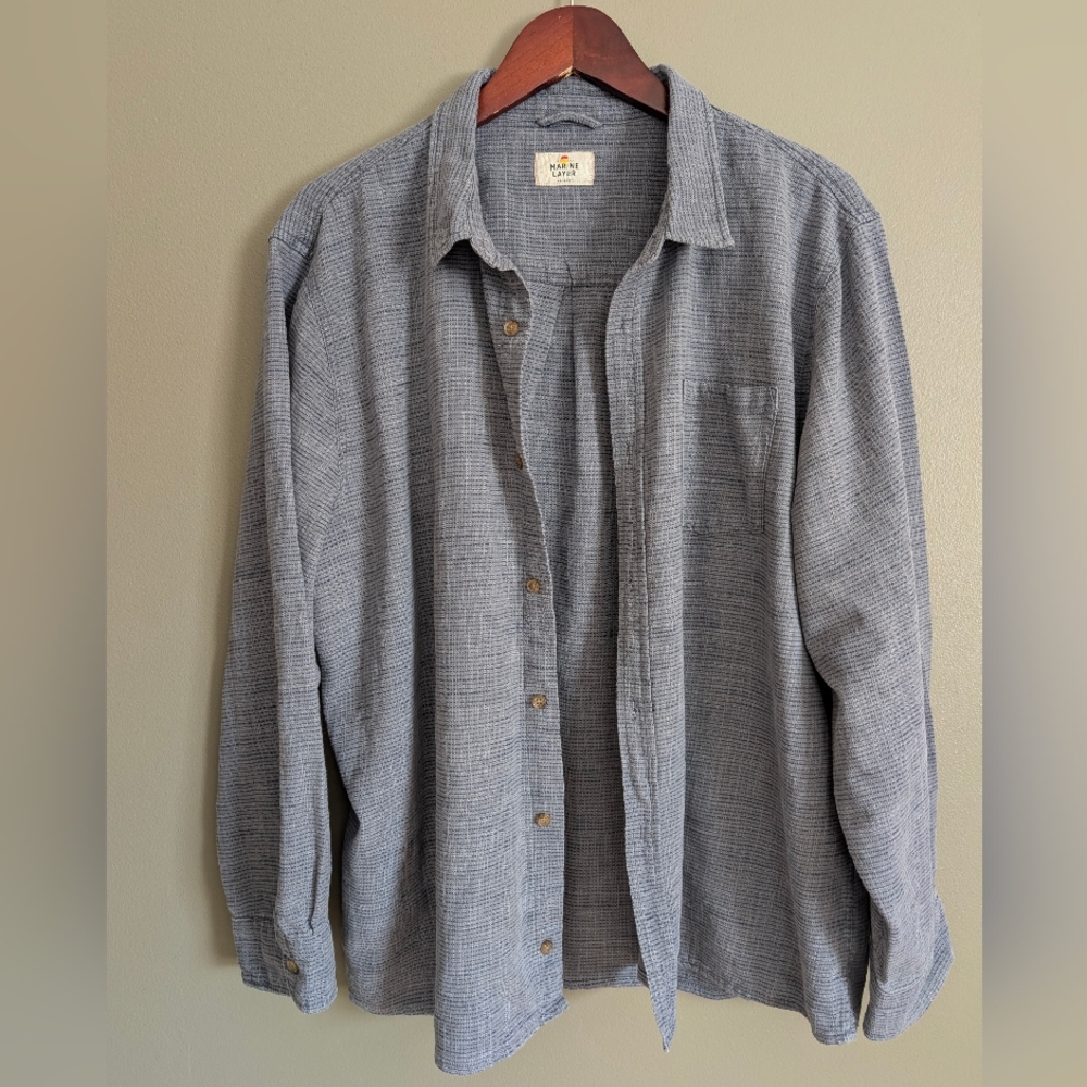 Marine Layer Button Down Shirt Size XXL